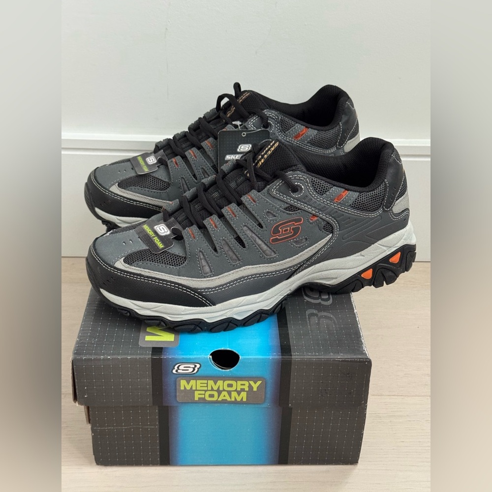 Skechers After Burn Memory Foam Shoes Men’s Size 10.5 NEW!